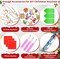 26 Pcs Christmas Diamond Painting Keychain 5D Diamond Art Keychain Diamond Painting